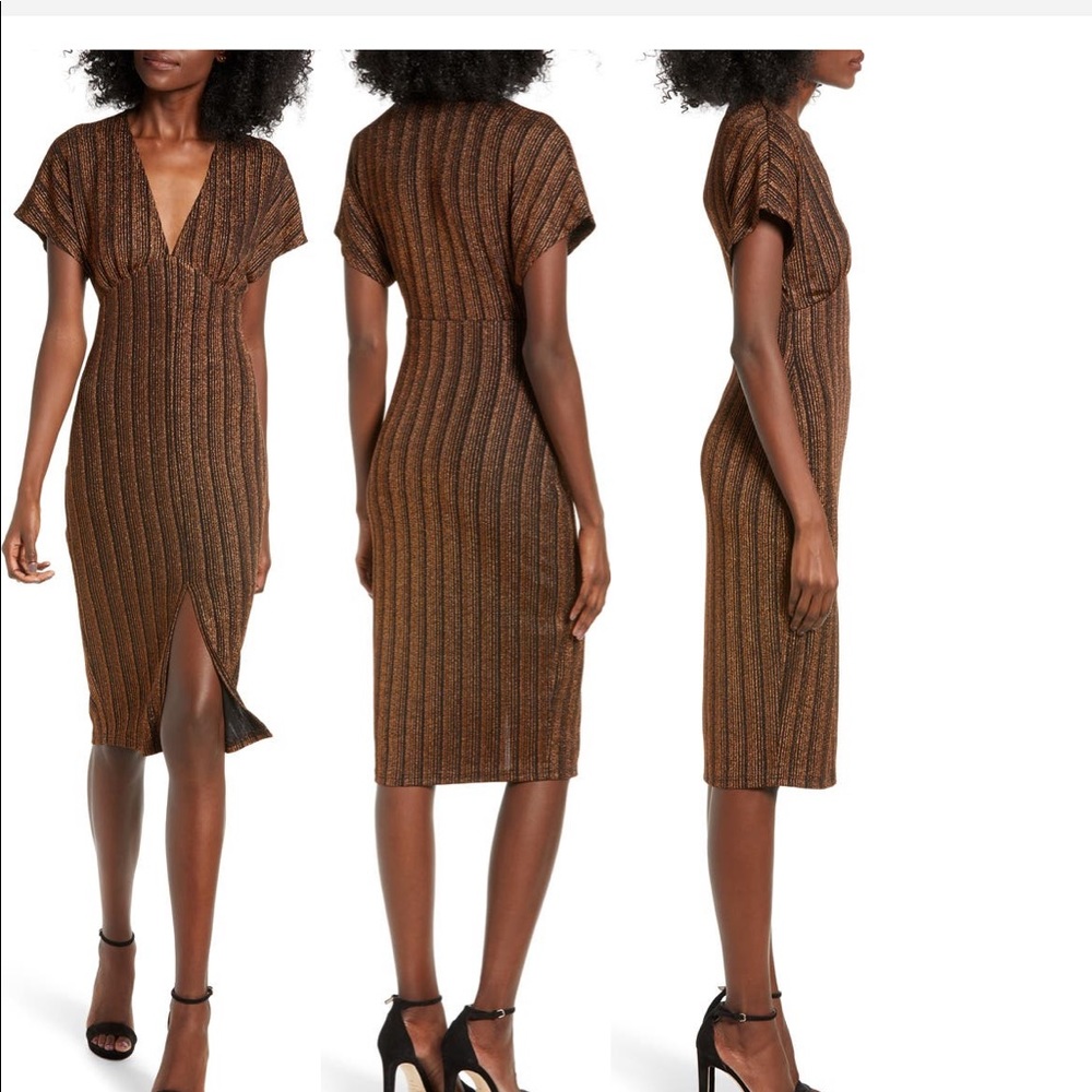 All In Favor Sparkle Rib Dress